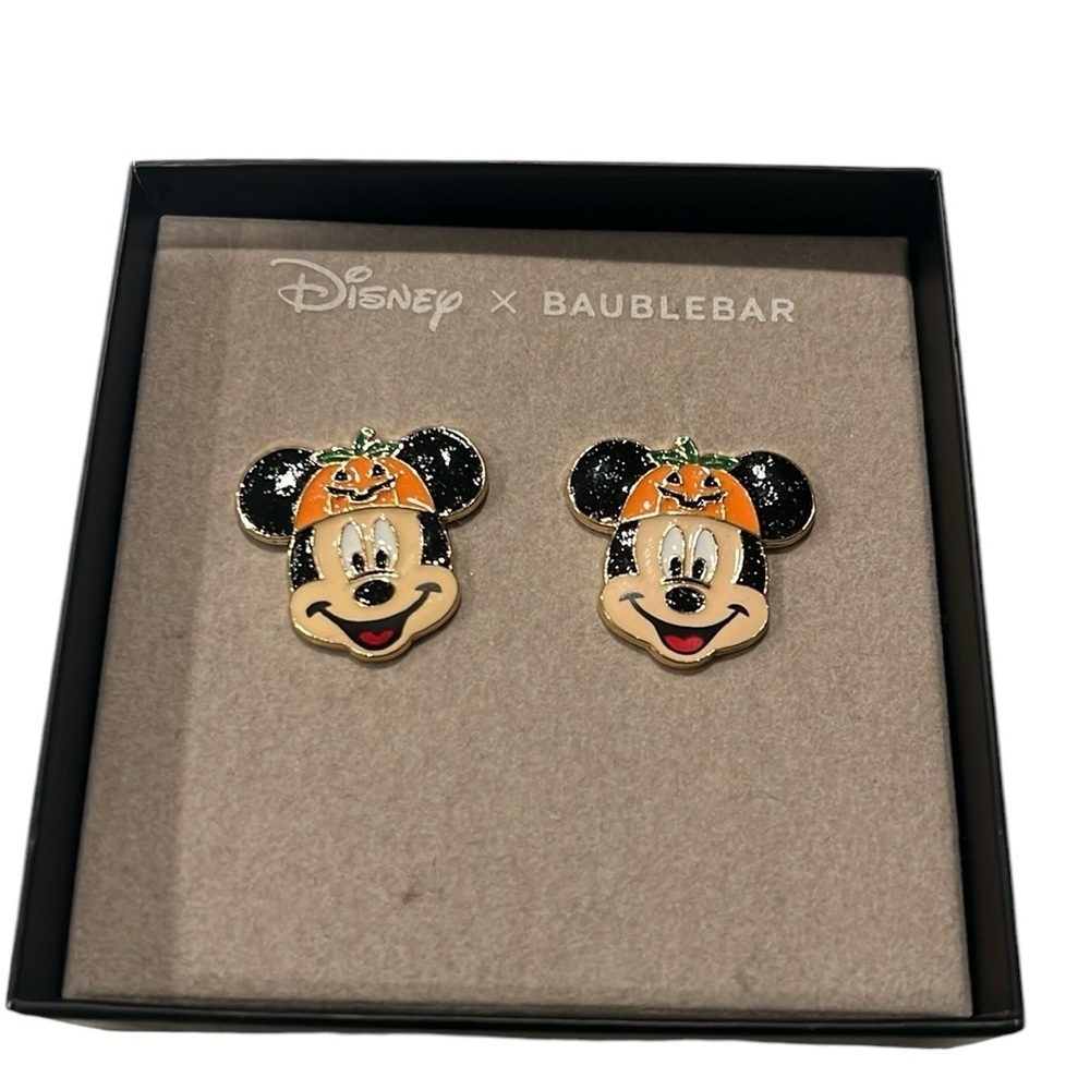 NEW DISNEY X Baublebar Mickey Mouse Halloween  Earrings in Gift Box.